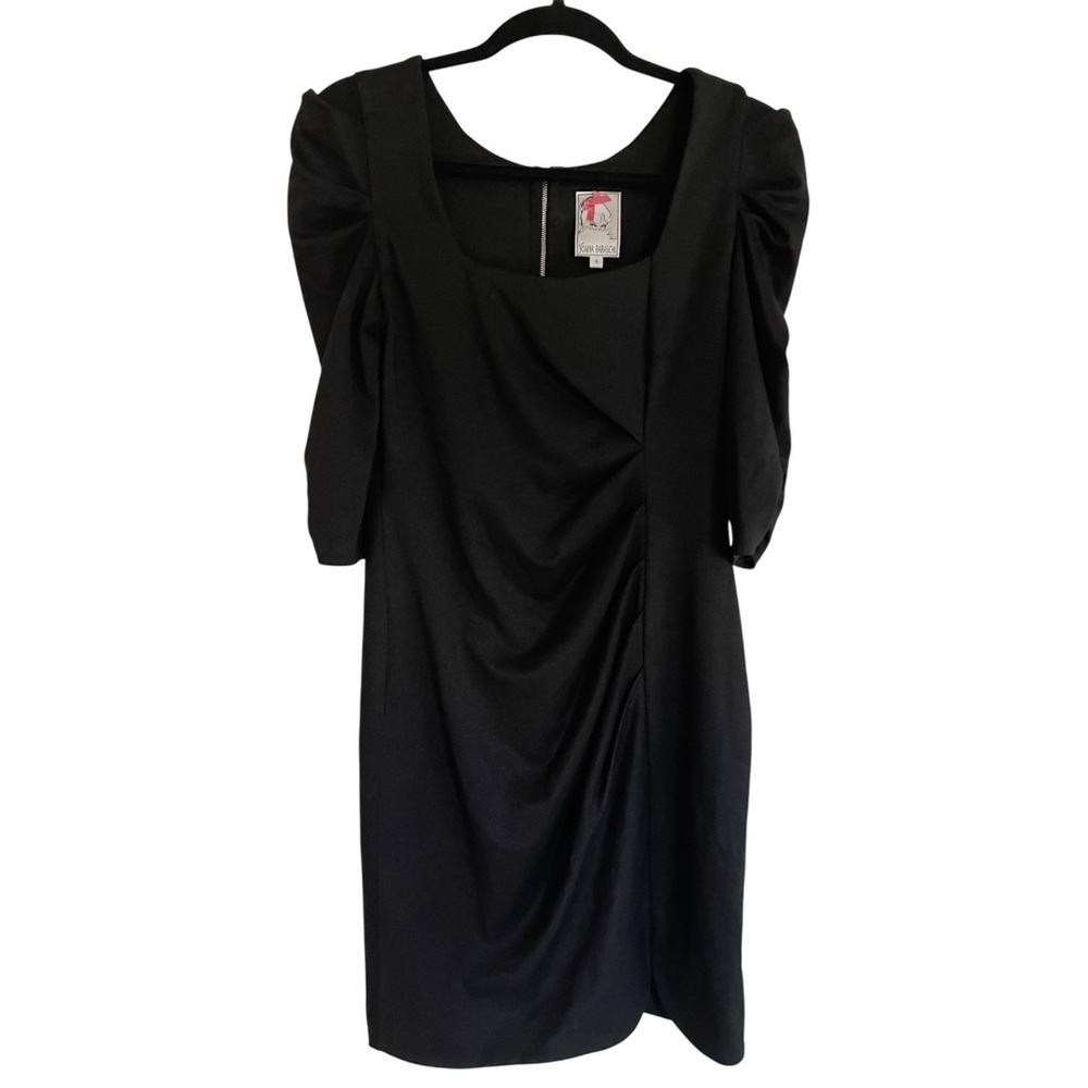 Anthropologie Yoana Barashi Formal Black Dress Size S Architectural‎ Shoulders